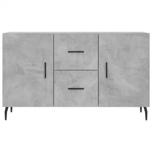 Betonszürke szerelt fa tálalószekrény 100 x 36 x 60 cm