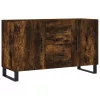 Füstös tölgy színű szerelt fa tálalószekrény 100 x 36 x 90 cm