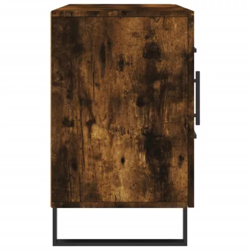 Füstös tölgy színű szerelt fa tálalószekrény 100 x 36 x 90 cm