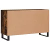 Füstös tölgy színű szerelt fa tálalószekrény 100 x 36 x 90 cm