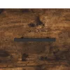 Füstös tölgy színű szerelt fa tálalószekrény 100 x 36 x 90 cm