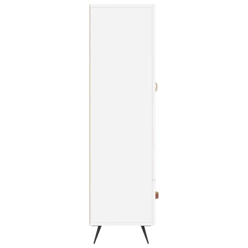 Fehér szerelt fa magasszekrény 69,5 x 31 x 115 cm