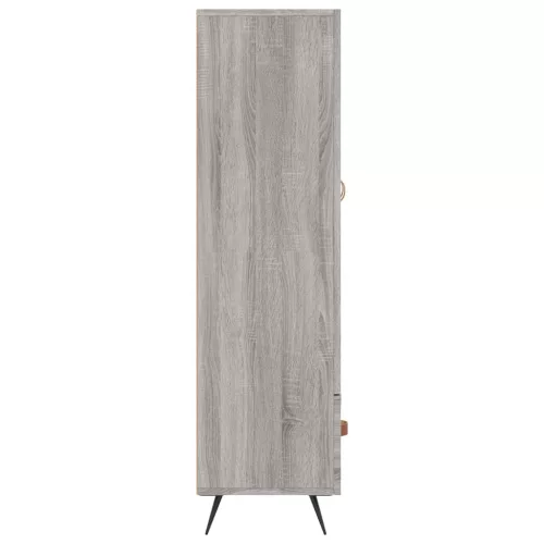 Szürke sonoma szerelt fa magasszekrény 69,5 x 31 x 115 cm