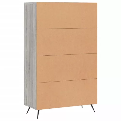 Szürke sonoma szerelt fa magasszekrény 69,5 x 31 x 115 cm