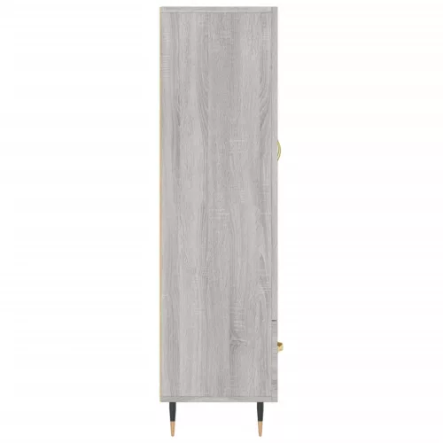 Szürke sonoma szerelt fa magasszekrény 69,5 x 31 x 115 cm