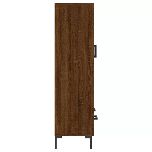 Barna tölgyszínű szerelt fa magasszekrény 69,5 x 31 x 115 cm