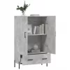 Betonszürke szerelt fa magasszekrény 69,5 x 31 x 115 cm