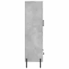 Betonszürke szerelt fa magasszekrény 69,5 x 31 x 115 cm
