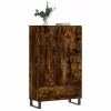 Füstös tölgy színű szerelt fa magasszekrény 69,5 x 31 x 115 cm