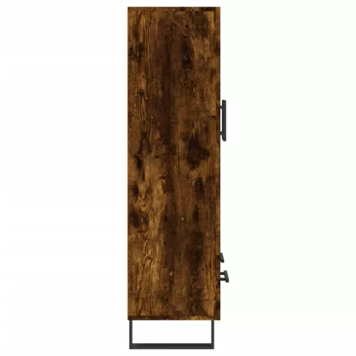 Füstös tölgy színű szerelt fa magasszekrény 69,5 x 31 x 115 cm