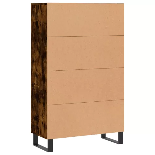 Füstös tölgy színű szerelt fa magasszekrény 69,5 x 31 x 115 cm