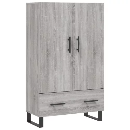 Szürke sonoma szerelt fa magasszekrény 69,5 x 31 x 115 cm