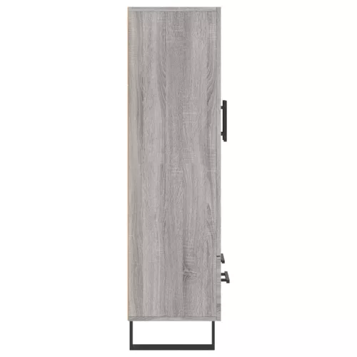 Szürke sonoma szerelt fa magasszekrény 69,5 x 31 x 115 cm