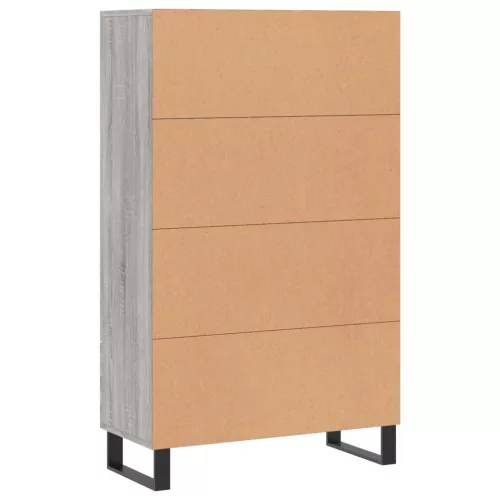 Szürke sonoma szerelt fa magasszekrény 69,5 x 31 x 115 cm