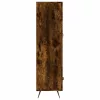 Füstös tölgy színű szerelt fa magasszekrény 69,5 x 31 x 115 cm