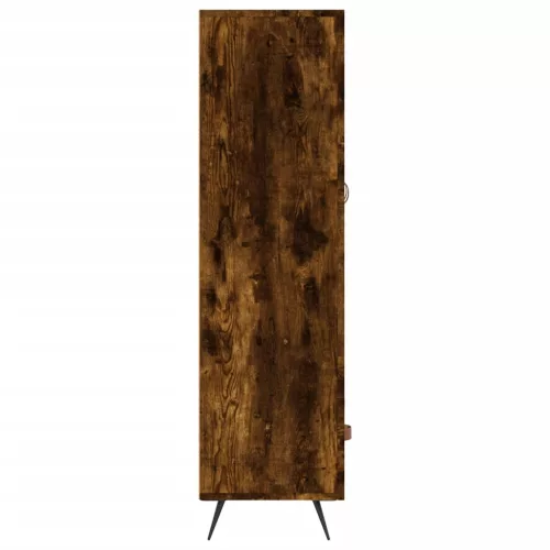 Füstös tölgy színű szerelt fa magasszekrény 69,5 x 31 x 115 cm