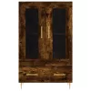 Füstös tölgy színű szerelt fa magasszekrény 69,5 x 31 x 115 cm
