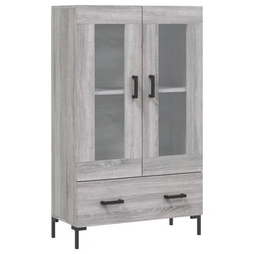 Szürke sonoma szerelt fa magasszekrény 69,5 x 31 x 115 cm