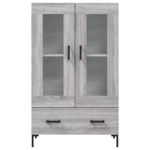 Szürke sonoma szerelt fa magasszekrény 69,5 x 31 x 115 cm