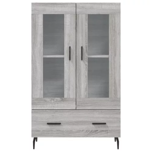 Szürke sonoma szerelt fa magasszekrény 69,5 x 31 x 115 cm