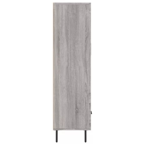 Szürke sonoma szerelt fa magasszekrény 69,5 x 31 x 115 cm