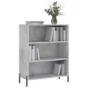 Betonszürke szerelt fa polcos szekrény 69,5 x 32,5 x 90 cm