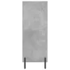 Betonszürke szerelt fa polcos szekrény 69,5 x 32,5 x 90 cm