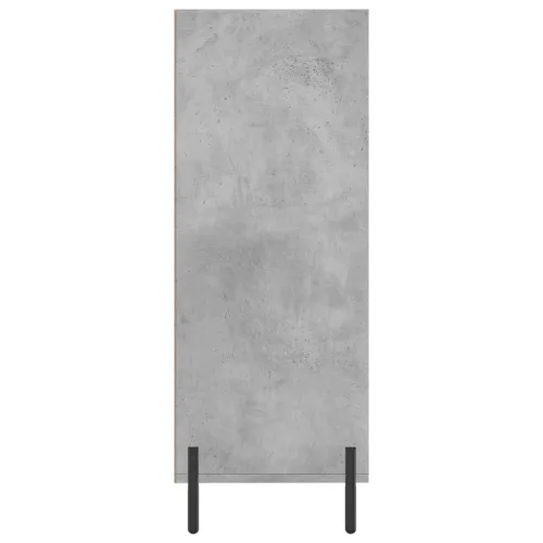 Betonszürke szerelt fa polcos szekrény 69,5 x 32,5 x 90 cm