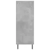 Betonszürke szerelt fa polcos szekrény 69,5 x 32,5 x 90 cm