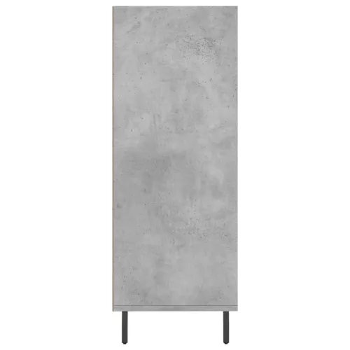 Betonszürke szerelt fa polcos szekrény 69,5 x 32,5 x 90 cm