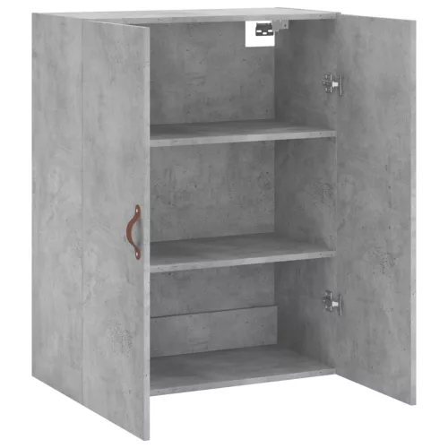 Betonszürke fali szekrény 69,5x34x90 cm