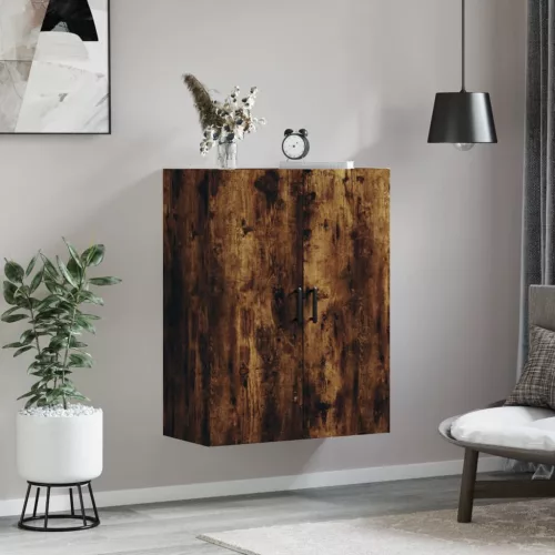 Füstös tölgy színű fali szekrény 69,5 x 34 x 90 cm
