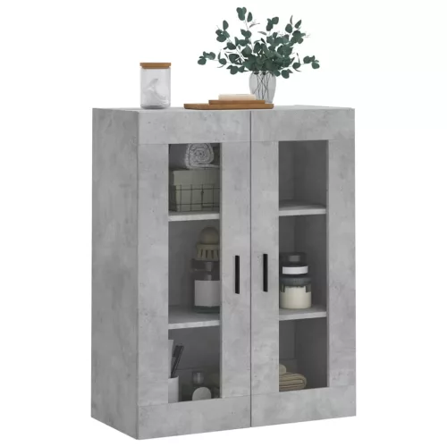 Betonszürke fali szekrény 69,5x34x90 cm