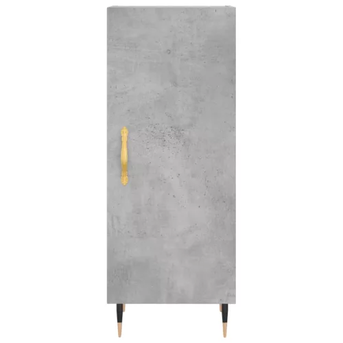 Betonszürke szerelt fa tálalószekrény 34,5 x 34 x 90 cm