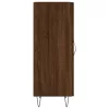 Barna tölgy színű szerelt fa tálalószekrény 34,5 x 34 x 90 cm
