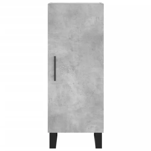 Betonszürke szerelt fa tálalószekrény 34,5 x 34 x 90 cm