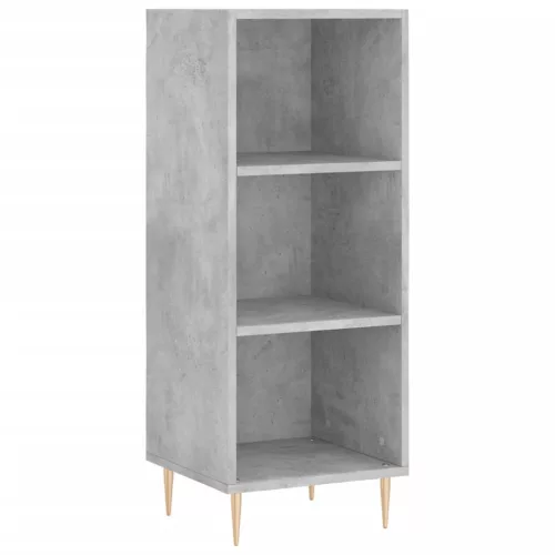 Betonszürke szerelt fa tálalószekrény 34,5 x 32,5 x 90 cm