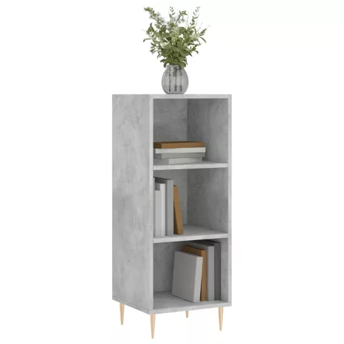 Betonszürke szerelt fa tálalószekrény 34,5 x 32,5 x 90 cm