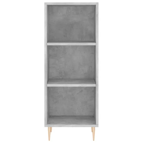 Betonszürke szerelt fa tálalószekrény 34,5 x 32,5 x 90 cm
