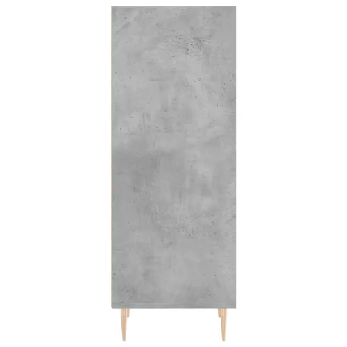 Betonszürke szerelt fa tálalószekrény 34,5 x 32,5 x 90 cm