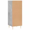 Betonszürke szerelt fa tálalószekrény 34,5 x 32,5 x 90 cm