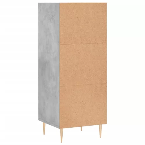 Betonszürke szerelt fa tálalószekrény 34,5 x 32,5 x 90 cm