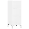 Fehér szerelt fa tálalóasztal 34,5 x 32,5 x 90 cm