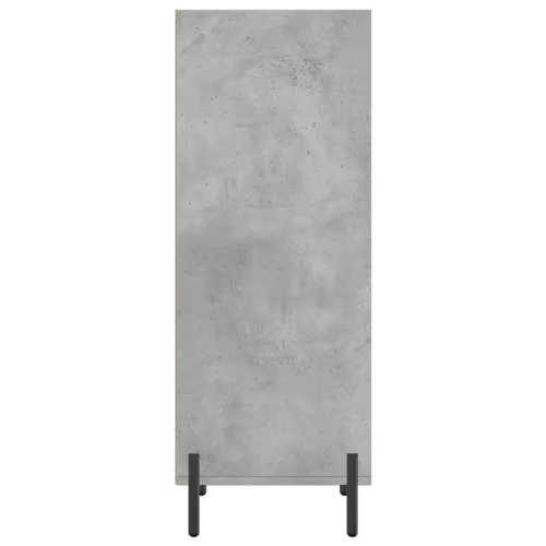 Betonszürke szerelt fa tálalószekrény 34,5 x 32,5 x 90 cm