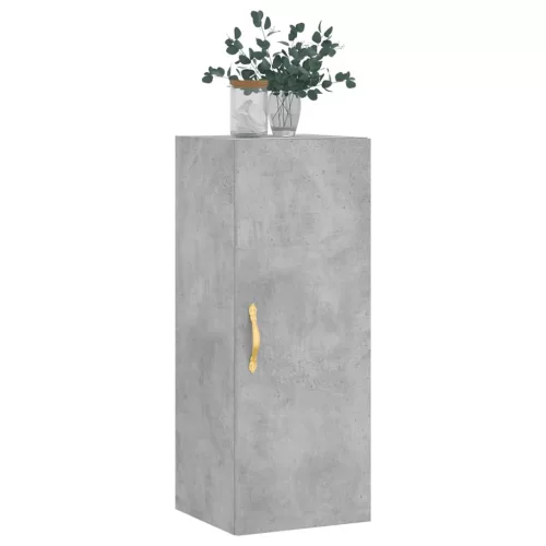 Betonszürke fali szekrény 34,5 x 34 x 90 cm