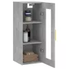 Betonszürke fali szekrény 34,5 x 34 x 90 cm