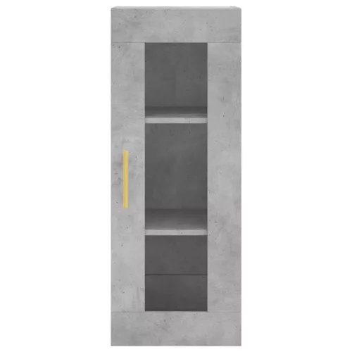 Betonszürke fali szekrény 34,5 x 34 x 90 cm