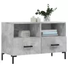 Betonszürke szerelt fa TV-szekrény 80 x 36 x 50 cm