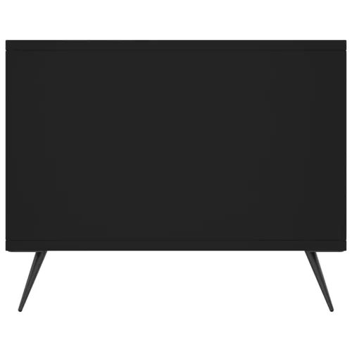 Fekete szerelt fa dohányzóasztal 90 x 50 x 40 cm