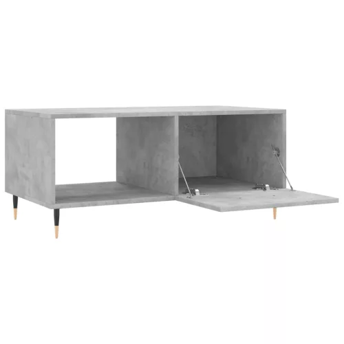 Betonszürke szerelt fa dohányzóasztal 90 x 50 x 40 cm